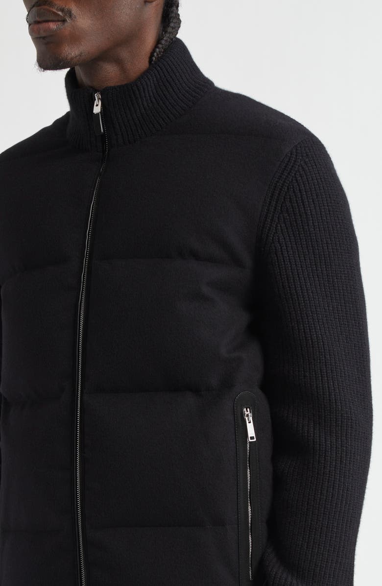 ZEGNA Oasi Cashmere Down Puffer Jacket, Alternate, color, Black