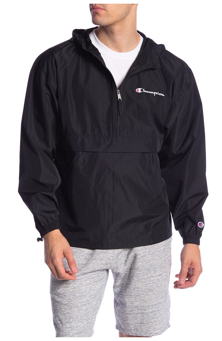 Champion Solid Packable Hooded Jacket, Main, color,