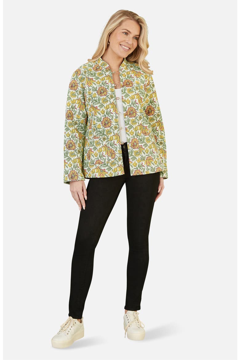 Sunflower Reversible Quilted Jacket, Alternate, color, Yellow