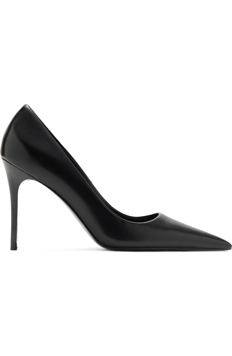 MANGO Pointed Toe Pump, Alternate, color, Black