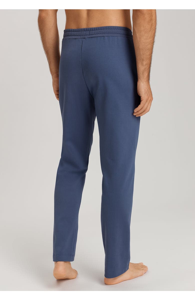 Hanro Smartwear Cotton Drawstring Lounge Pants, Alternate, color, Vintage Indigo