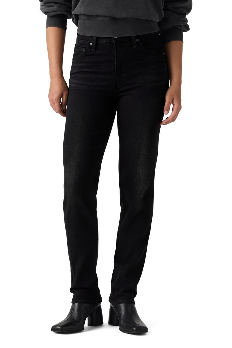 722™ High Waist Slim Fit Jeans, Main, color, WORN MIDNIGHT