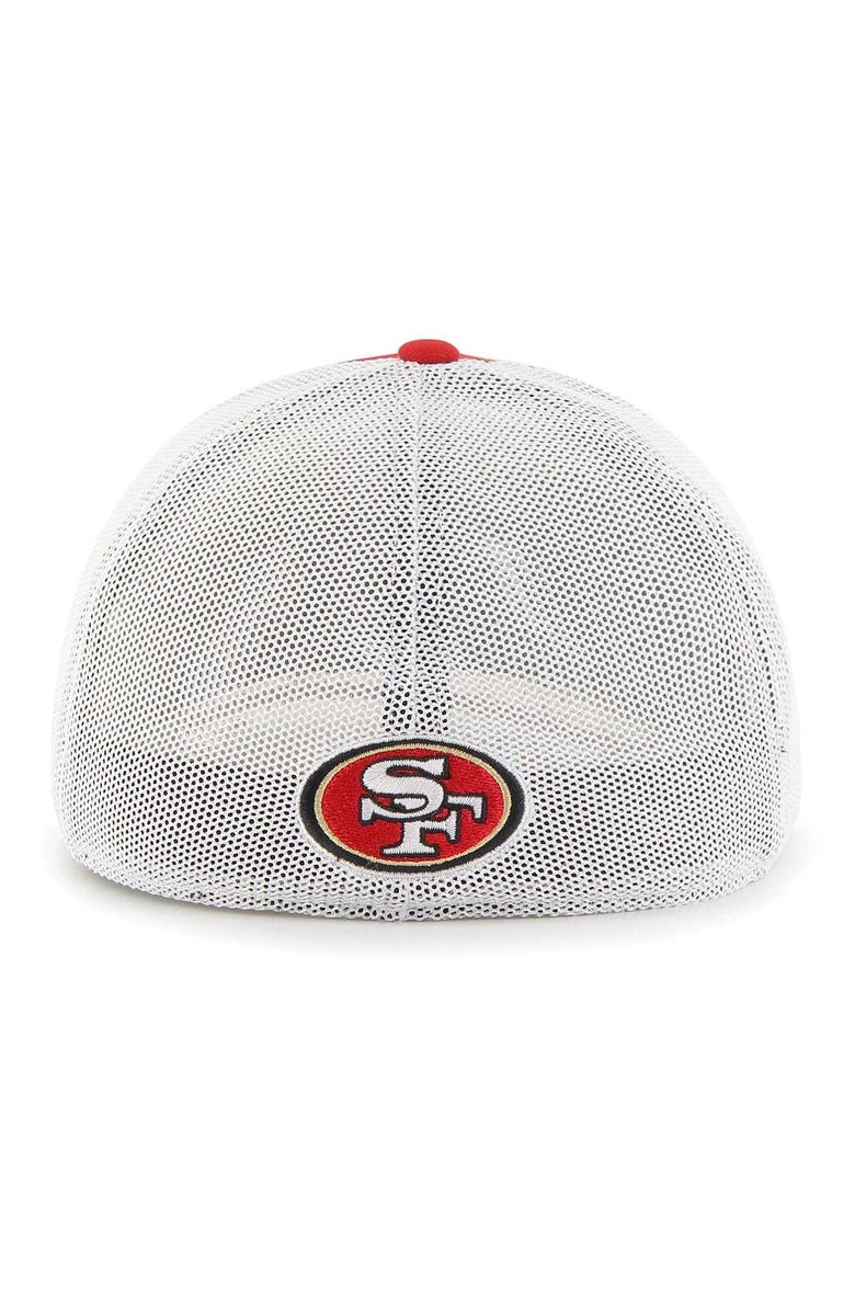 '47 Men's '47 Red San Francisco 49ers Leather Head Flex Hat, Alternate, color, 