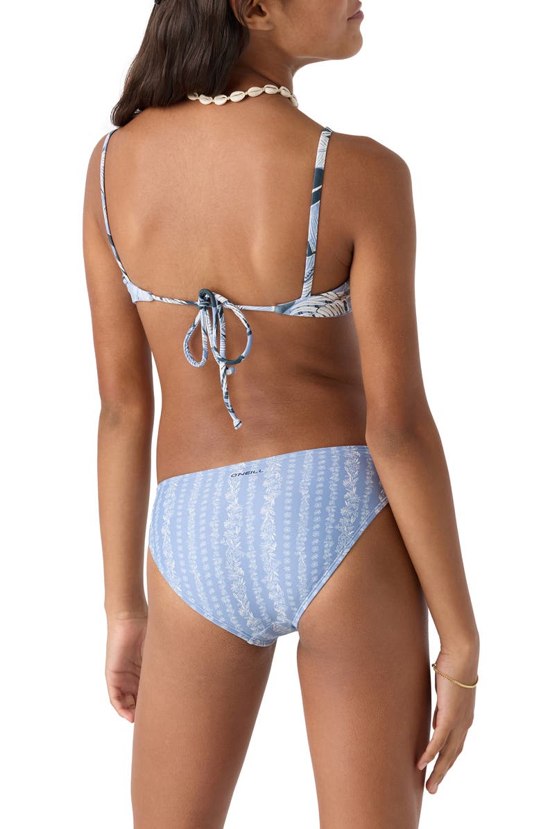 O'Neill Palmetto Floral Stripe Reversible Two-Piece Swimsuit, Alternate, color, 