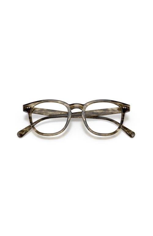 Oliver Peoples 48mm Rectangle Optical Glasses In Green