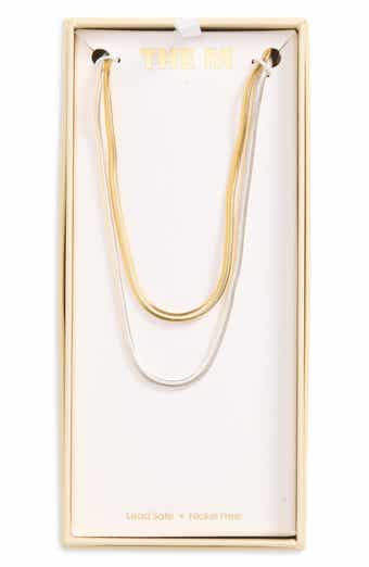 Two-Tone Slinky Pre-Layered Necklace