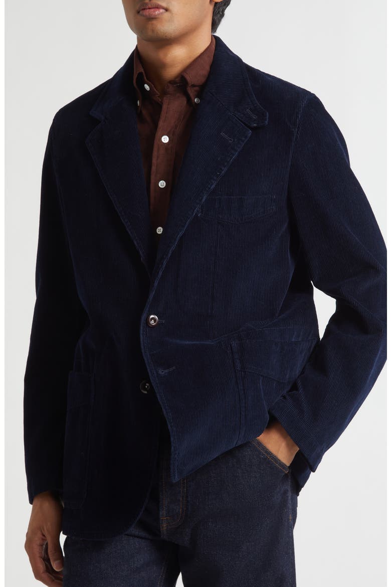 Games Cotton Corduroy Blazer, Alternate, color, NAVY