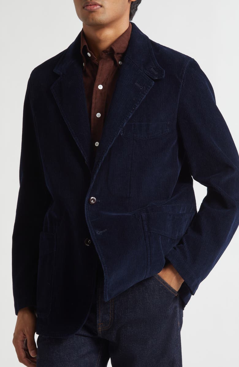 Drake
s Games Cotton Corduroy Blazer, Alternate, color, Navy