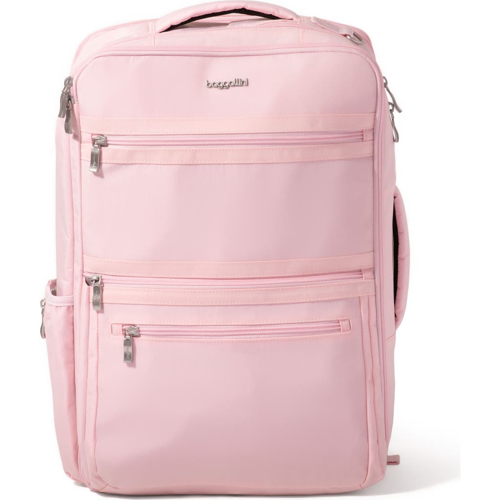 Baggallini Modern Convertible Travel Backpack In Bagg Pink