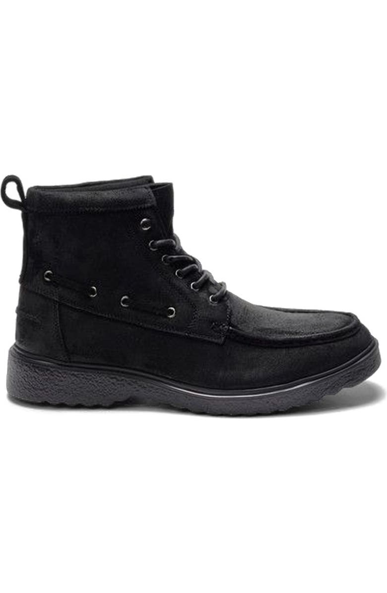 A. Veer Tundra Moc Boot, Main, color, Black Nubuck