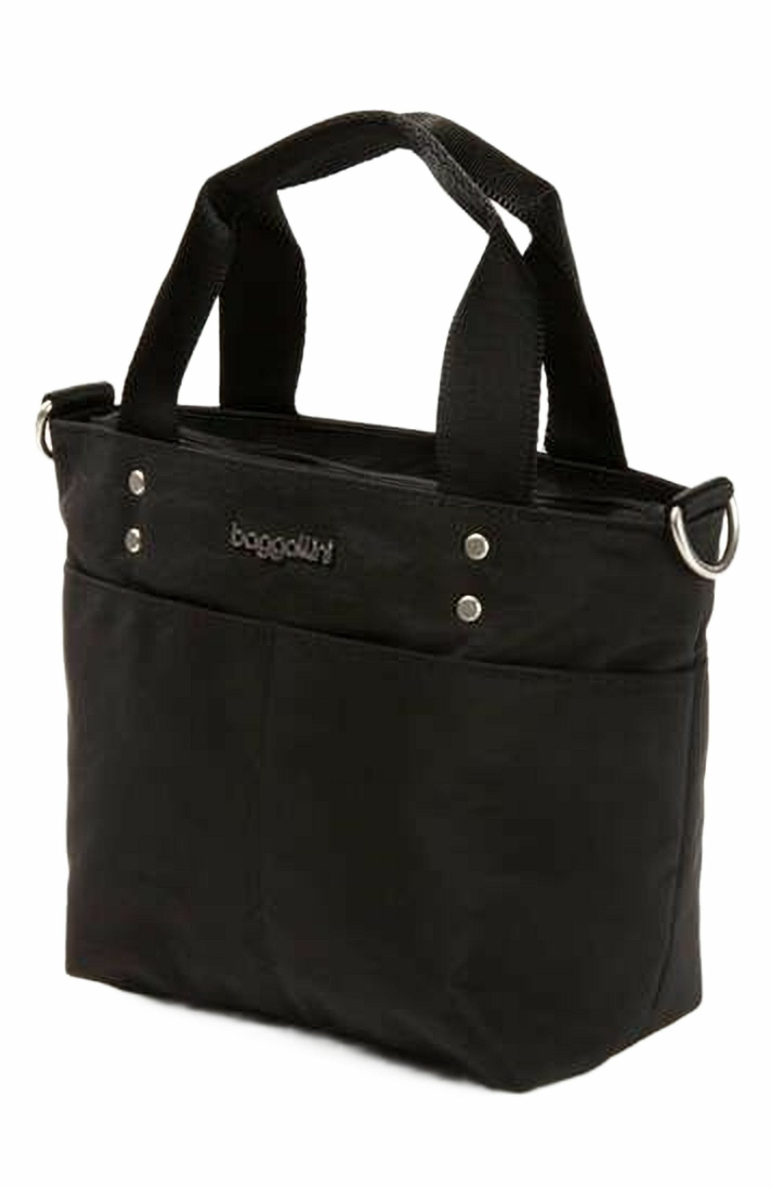 BAGGALLINI Mini Carryall Crossbody Tote Bag, Alternate, color, Black