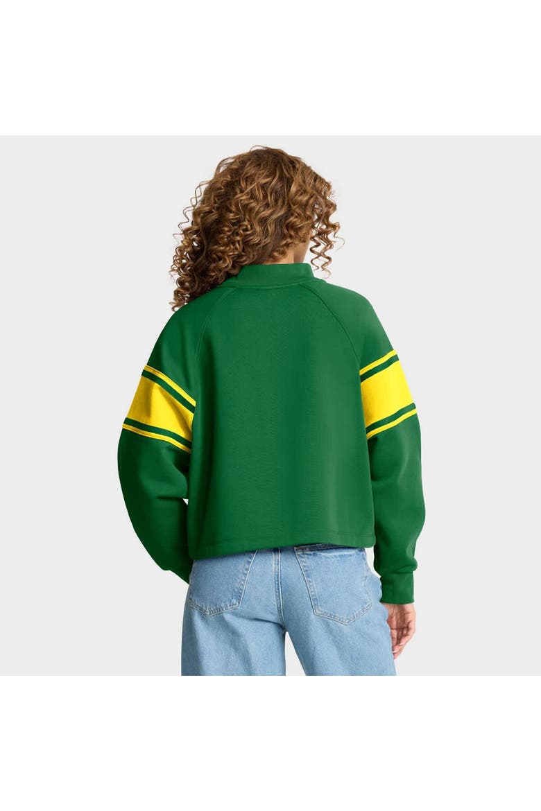 Women's Fanatics Green Oregon Ducks Oversized Hometown Premium Punt Coverage Raglan Pullover Sweatshirt, Alternate, color, Green