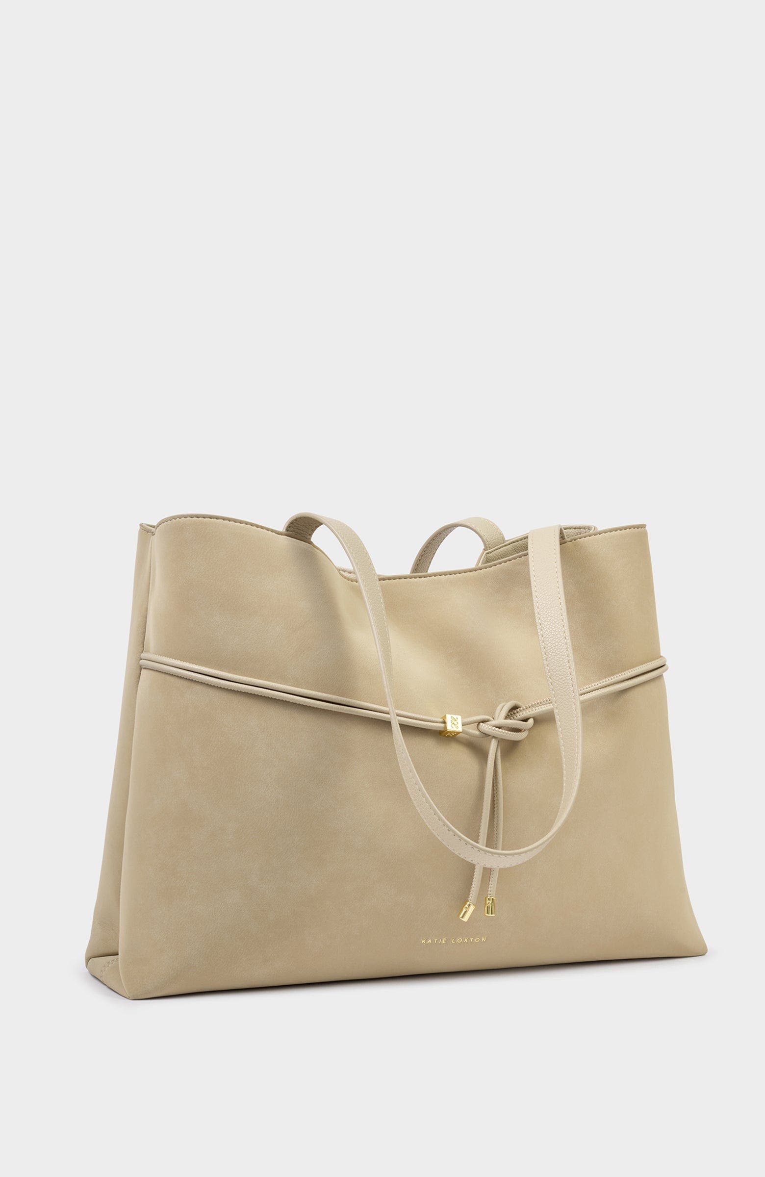 Katie Loxton Lori Tote Bag, Alternate, color, Desert Sand Suedette