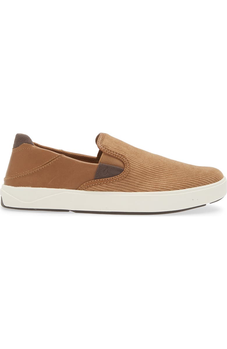 OluKai Laeahi Kapa Slip-On, Alternate, color, Tan / Dk Wood