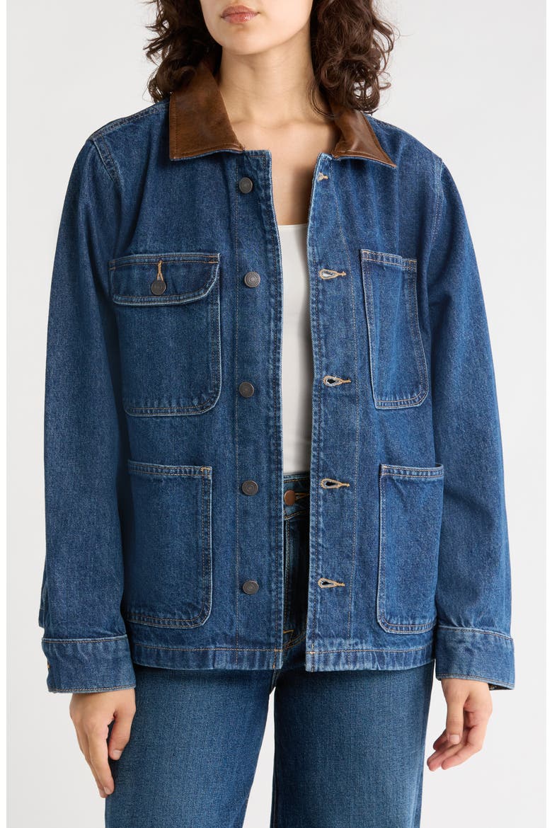 Denim Field Jacket, Alternate, color, HARVESTER