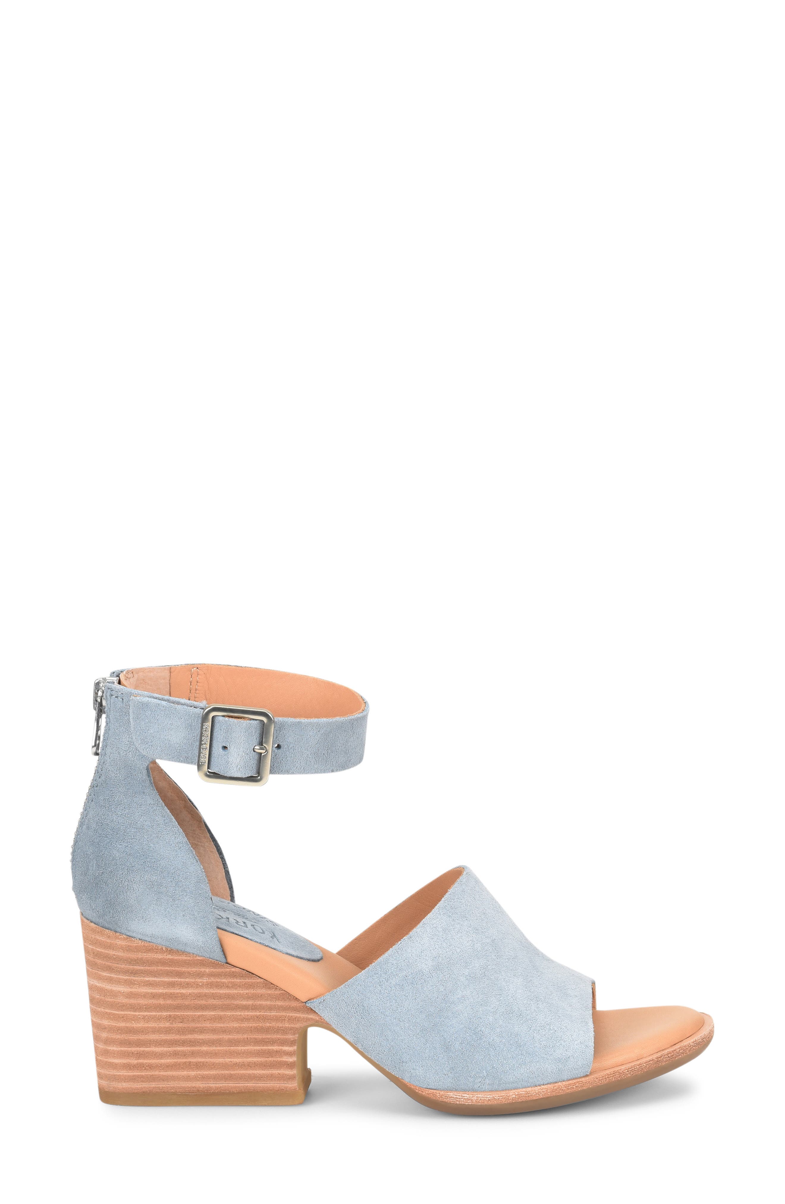 Gazania Sandal, Alternate, color, BLUE SUEDE