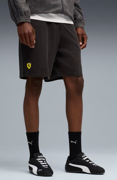 Scuderia Ferrari Sportswear Logo Cotton Sweat Shorts