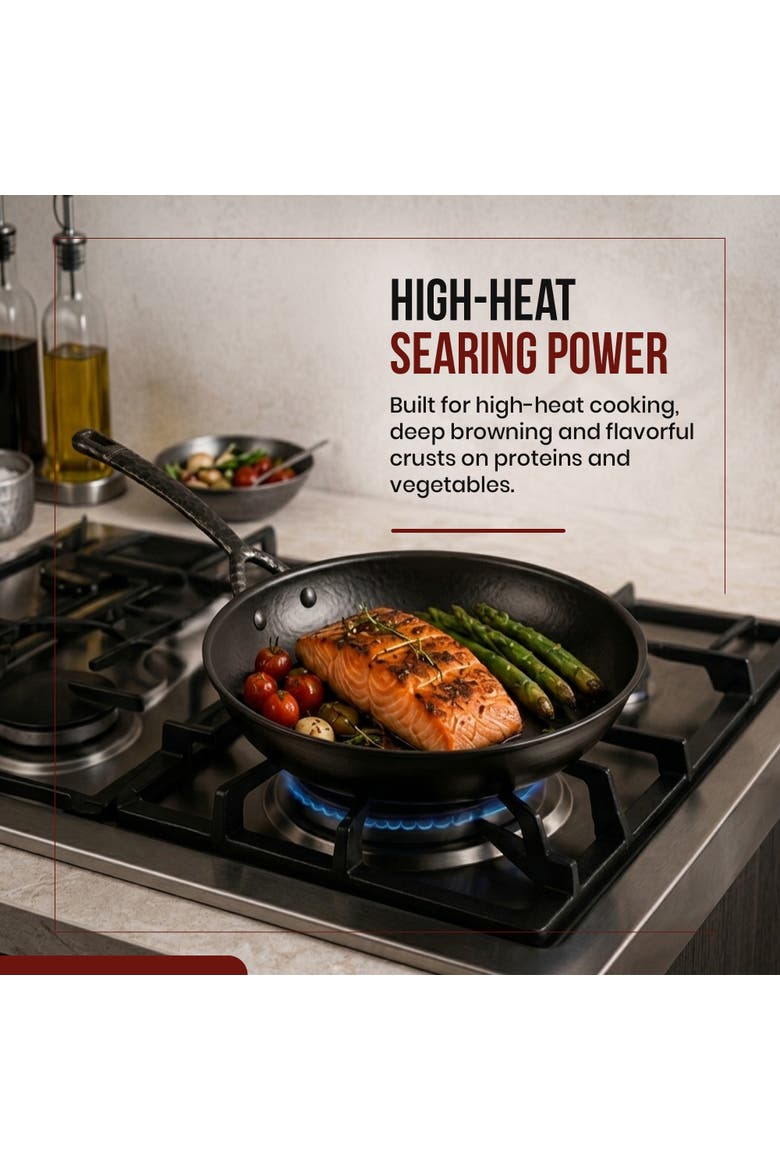 Artist 2-Piece Blue Carbon Steel Frying Pan Set, Alternate, color, 2-Piece Set