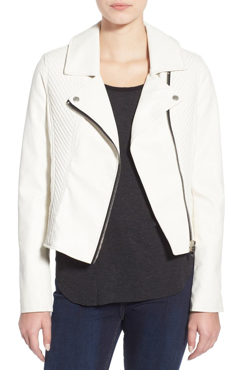 BLANKNYC 'Doctor' Faux Leather Moto Jacket, Main, color,