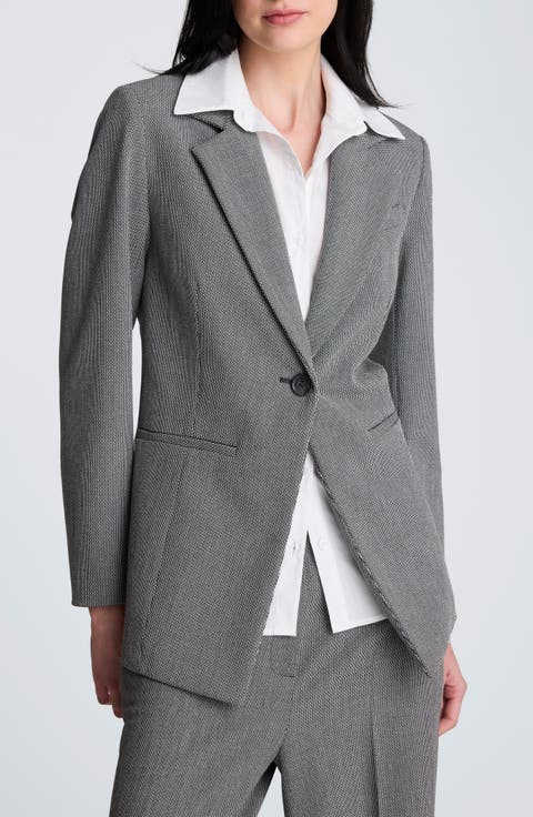 Blazer with Detachable Shirt Inset