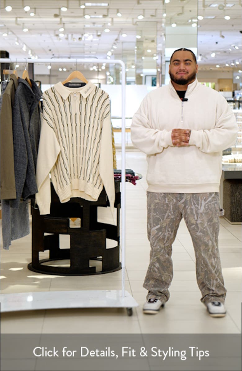 Links Cotton Quarter Zip Polo Sweater, sales video thumbnail