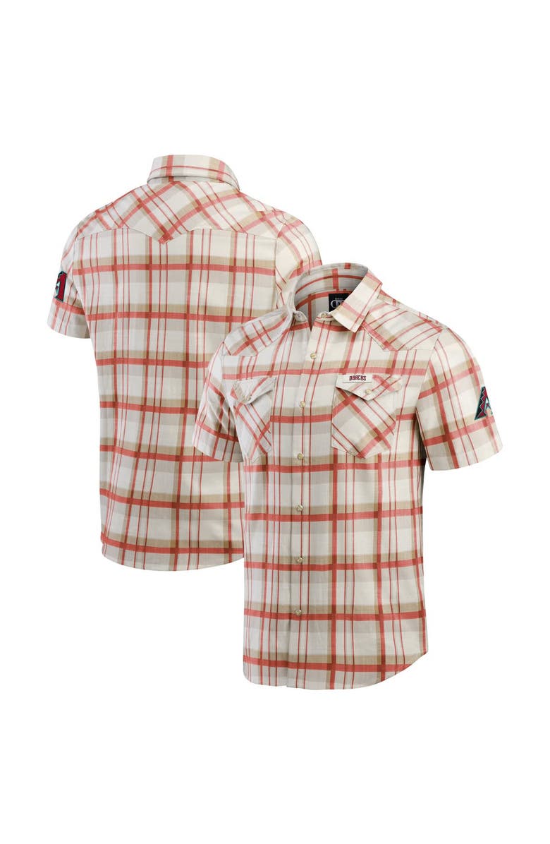 Darius Rucker Collection by Fanatics Men's Darius Rucker Collection by Fanatics Red Arizona Diamondbacks Plaid Full-Snap Shirt, Alternate, color, Red