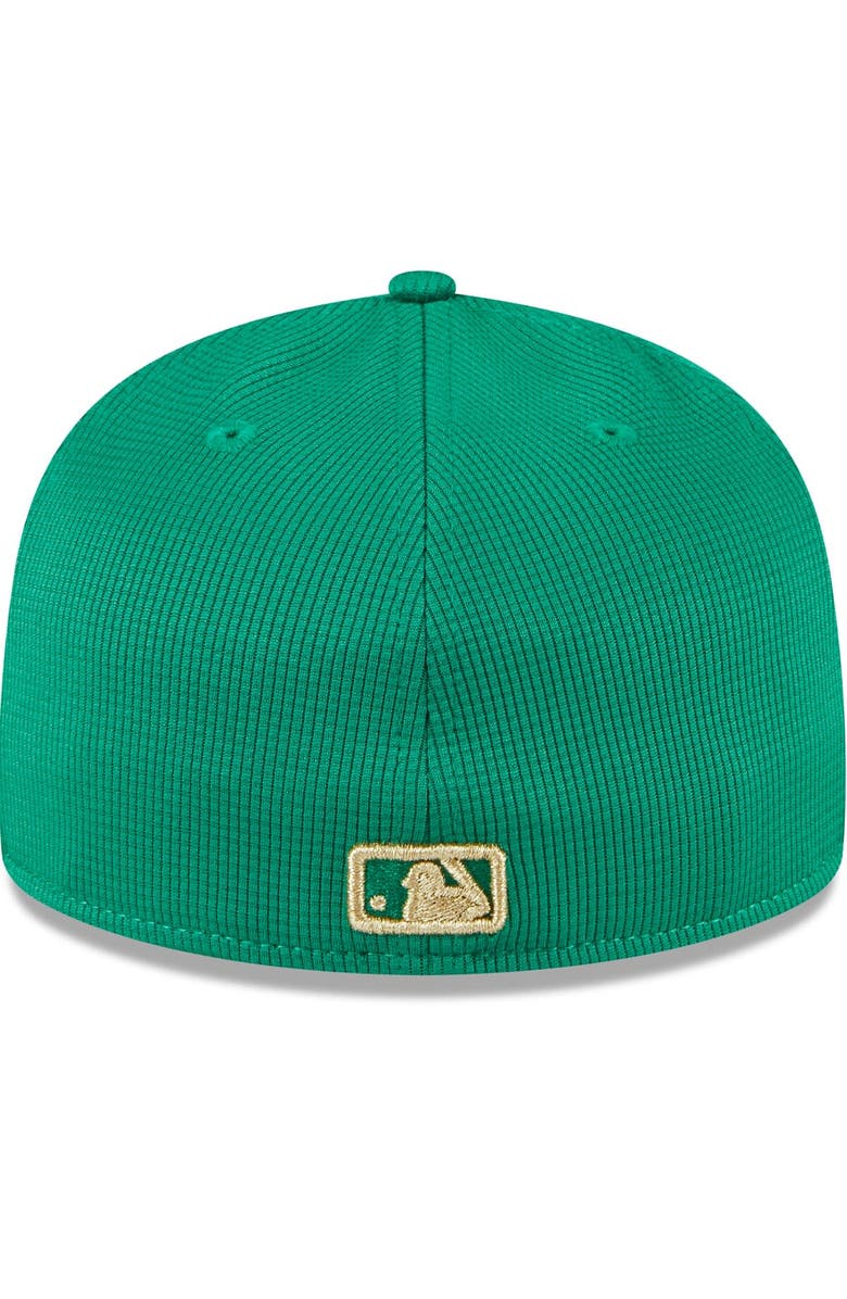 New Era Men's New Era White/Green Boston Red Sox 2024 St. Patrick's Day Low Profile 59FIFTY Fitted Hat, Alternate, color, 