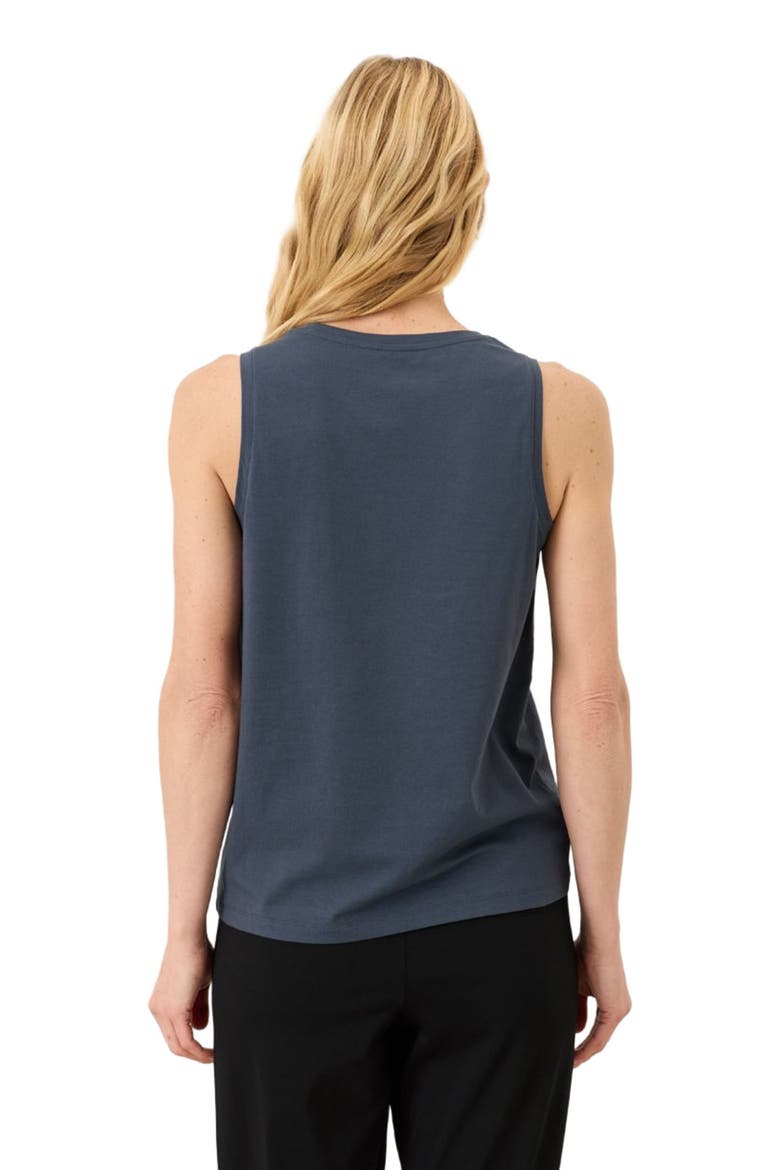 Luxe Essential Scoop Neck Tank Made With Organic Cotton, Alternate, color, Steel Blue