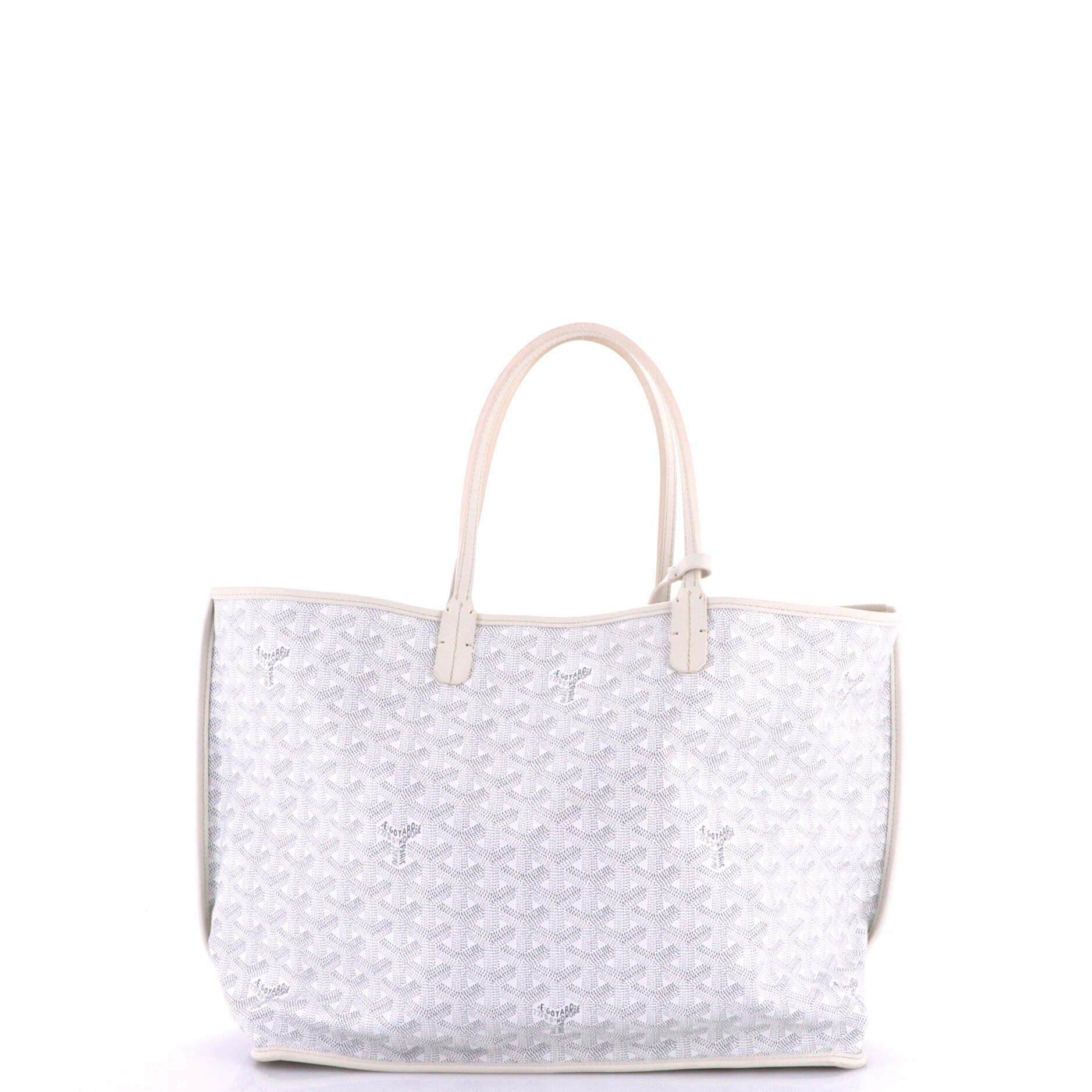 Anjou Reversible Tote Coated Canvas PM, Alternate, color, White
