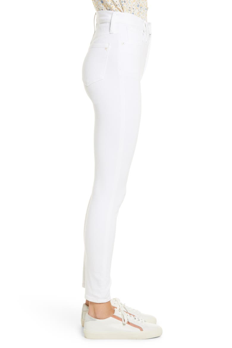 Women's 11-Inch High Waist Ankle Skinny Jeans, Alternate, color, PURE WHITE