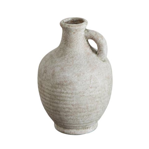 7-in Natural Ceramic Jug