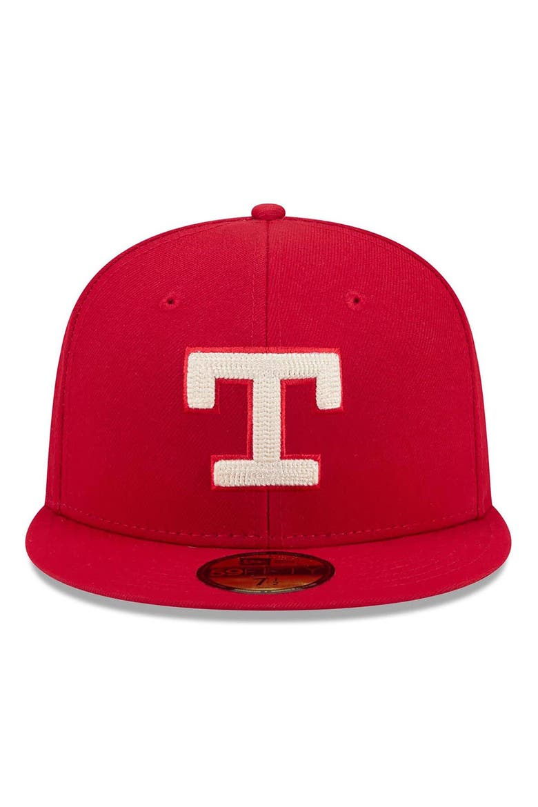 Men's New Era Red Texas Rangers 2026 City Connect 59FIFTY Fitted Hat, Alternate, color, Red