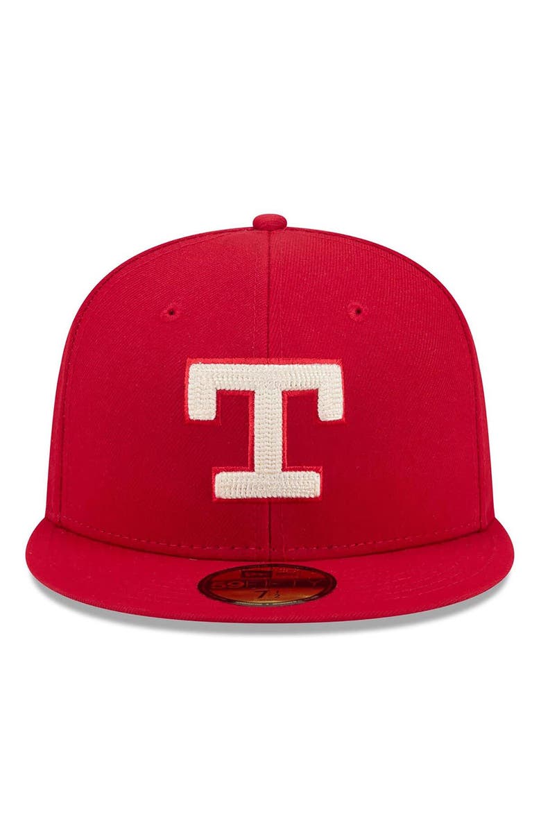 New Era Men's New Era Red Texas Rangers 2026 City Connect 59FIFTY Fitted Hat, Alternate, color, Red