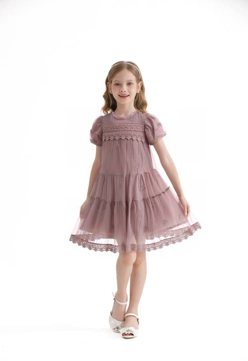 Sweet Cactus Lace Lined Bailey Dress In Purple