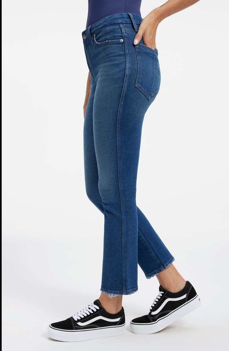Good American Good Curve Straight Leg Jeans, Alternate, color, Indigo336