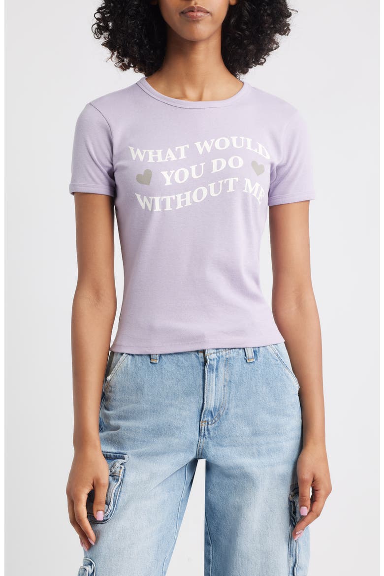 What Would You Do Graphic T-Shirt, Main, color, LILAC
