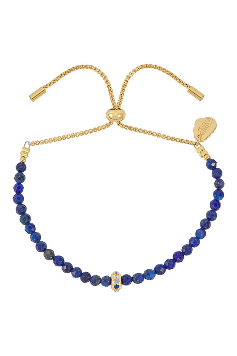 Amelia Lapis Lazuli Slide Bracelet, Main, color, GOLD