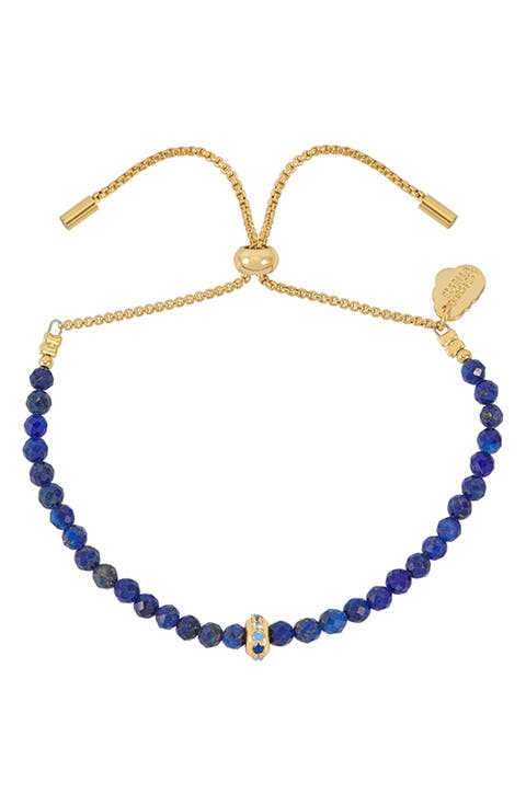 Amelia Lapis Lazuli Slide Bracelet
