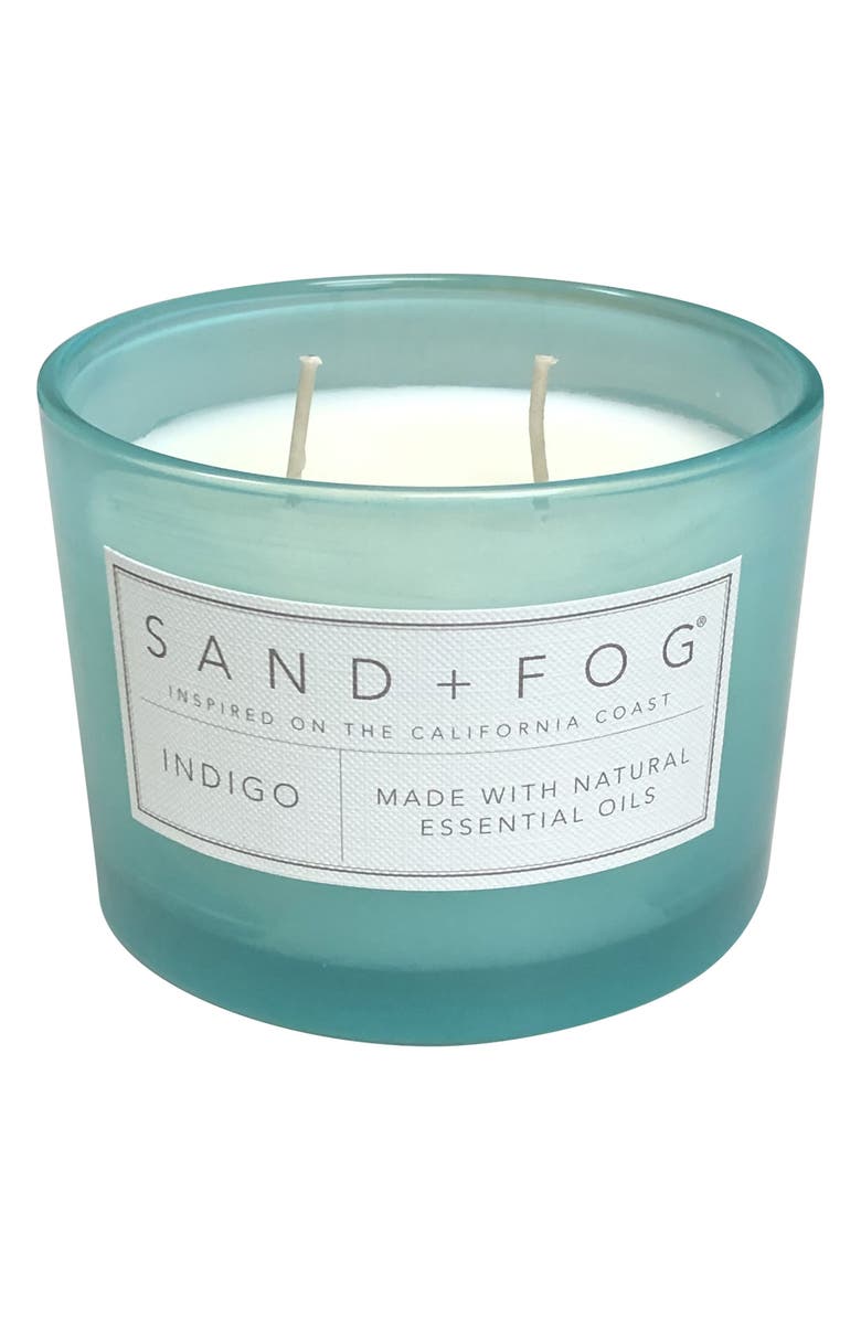 SAND AND FOG 12oz. Indigo Scented Candle, Alternate, color,