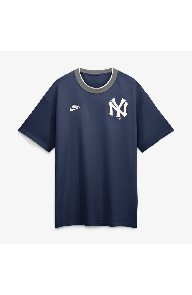 Nike Men's Nike Navy New York Yankees Cooperstown Collection Ringer T-Shirt, Alternate, color, Navy