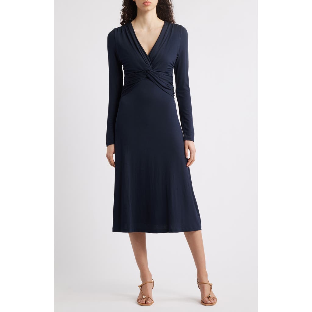 Hugo Boss Boss Eulo Twisted Long Sleeve Dress