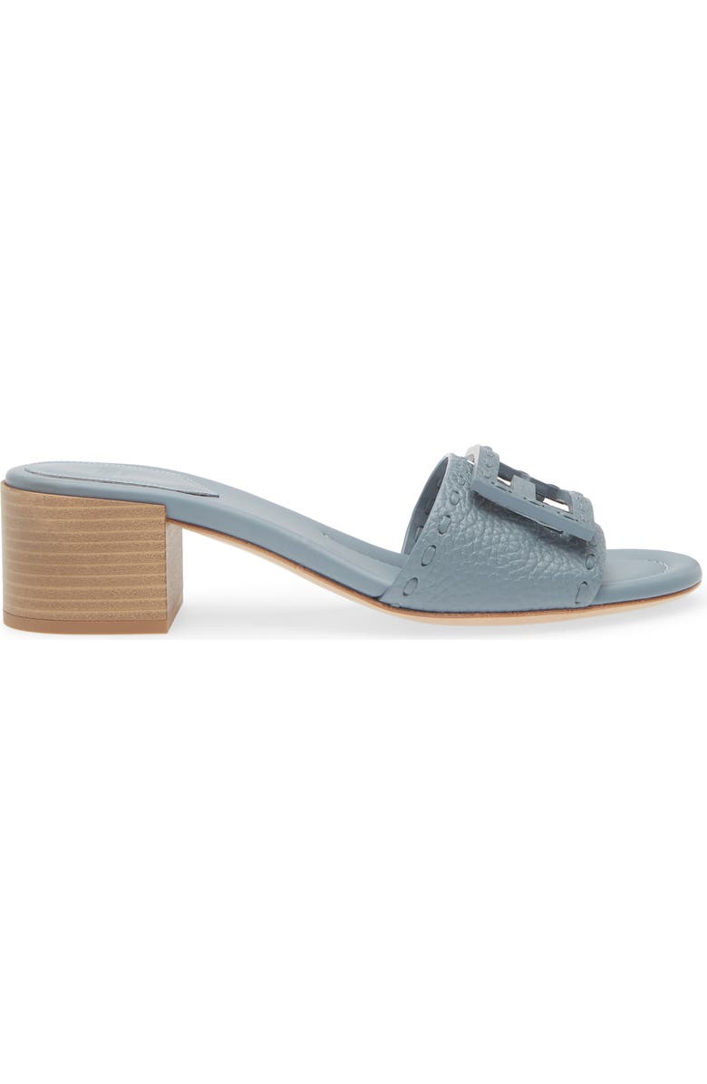 Fendi Baguette Slide Sandal, Alternate, color, Blue