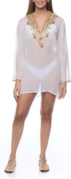 RANEES Embellished Long Sleeve Tunic