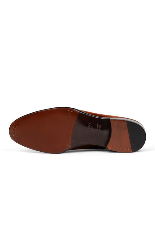 Anthony Veer Camden Tassel Loafer In Amber Cognac Tan
