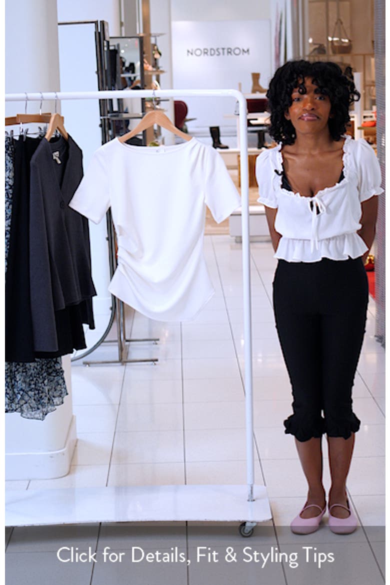 Asymmetric Gathered Tee video