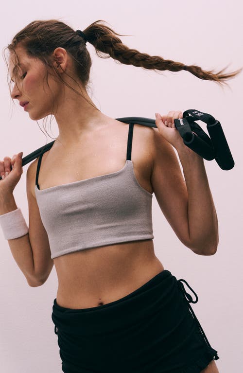 Free People Fp Movement Remember My Name Stripe Bra In Black Combo