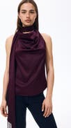 H&M Scarf-detail Satin Top