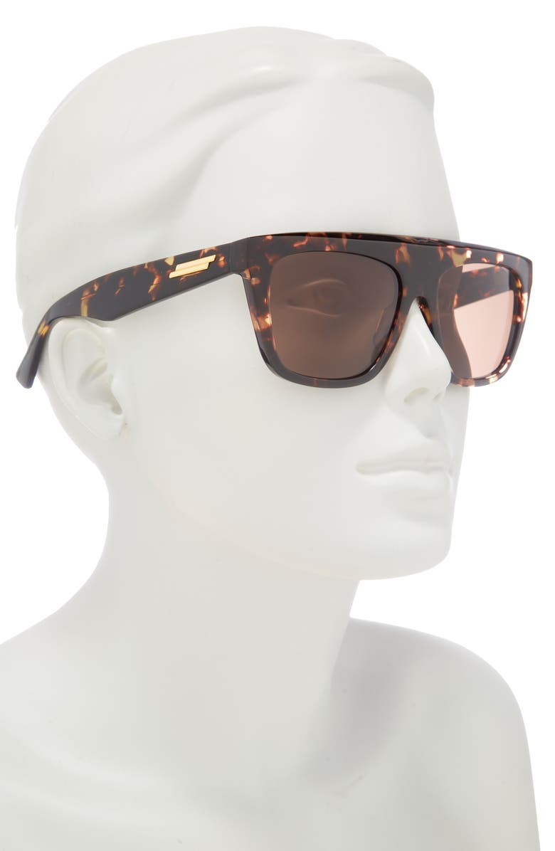 Bottega Veneta 57mm Navigator Sunglasses, Alternate, color,