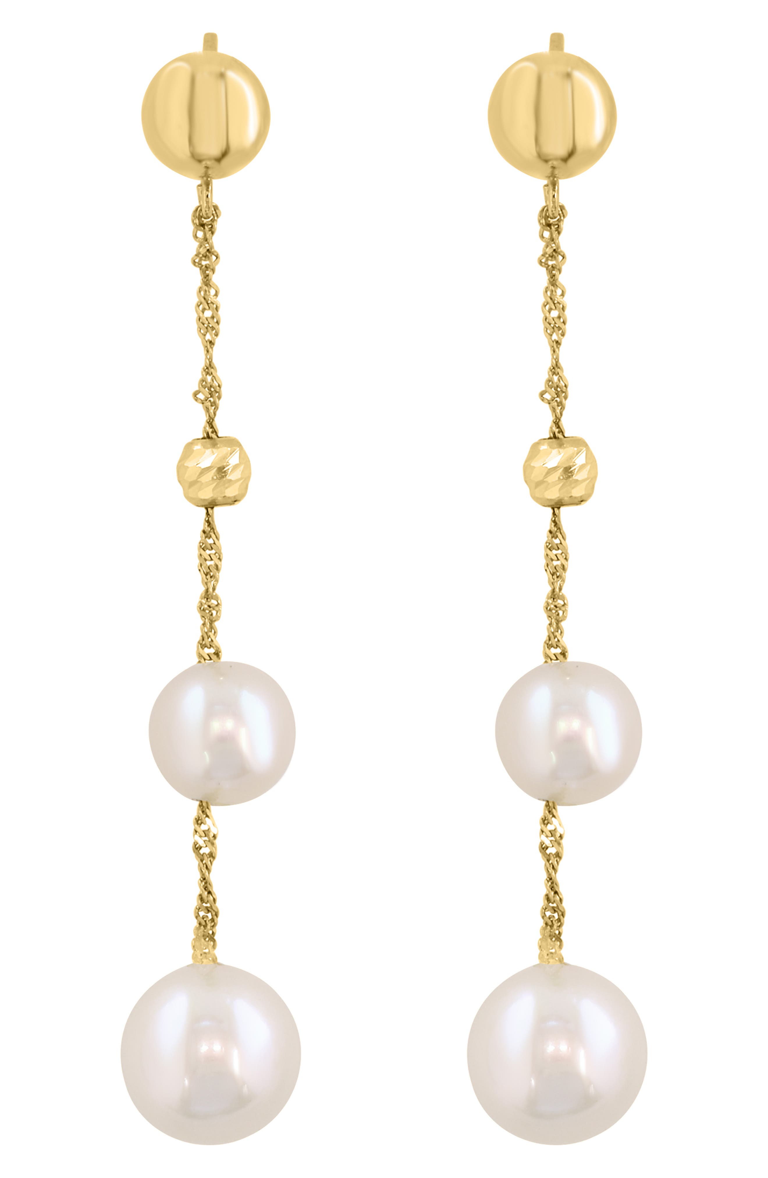 Freshwater Cultured Pearl Drop Earrings