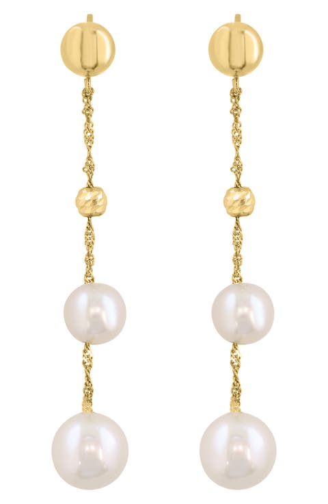 Freshwater Cultured Pearl Drop Earrings